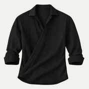 Black_Mens_All_Season_Black_Shirt_Slim_Fit_Business_Style_Montford_Co_0