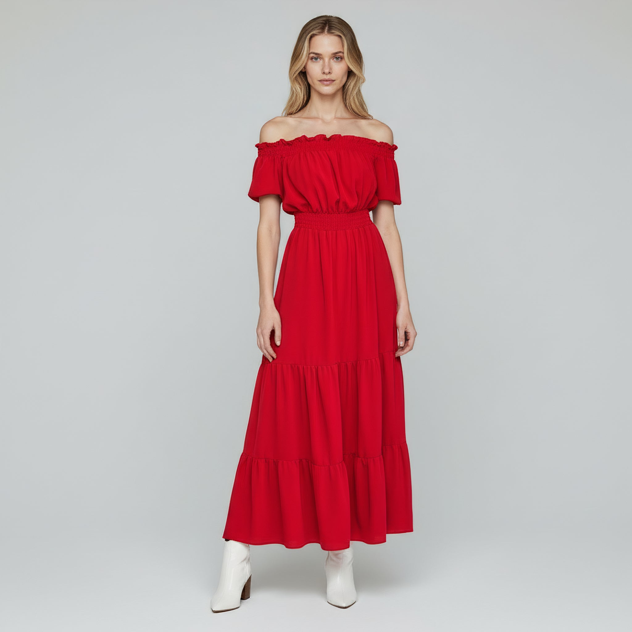 Off-Shoulder Maxi Dress – Flattering Style for Summer Outings