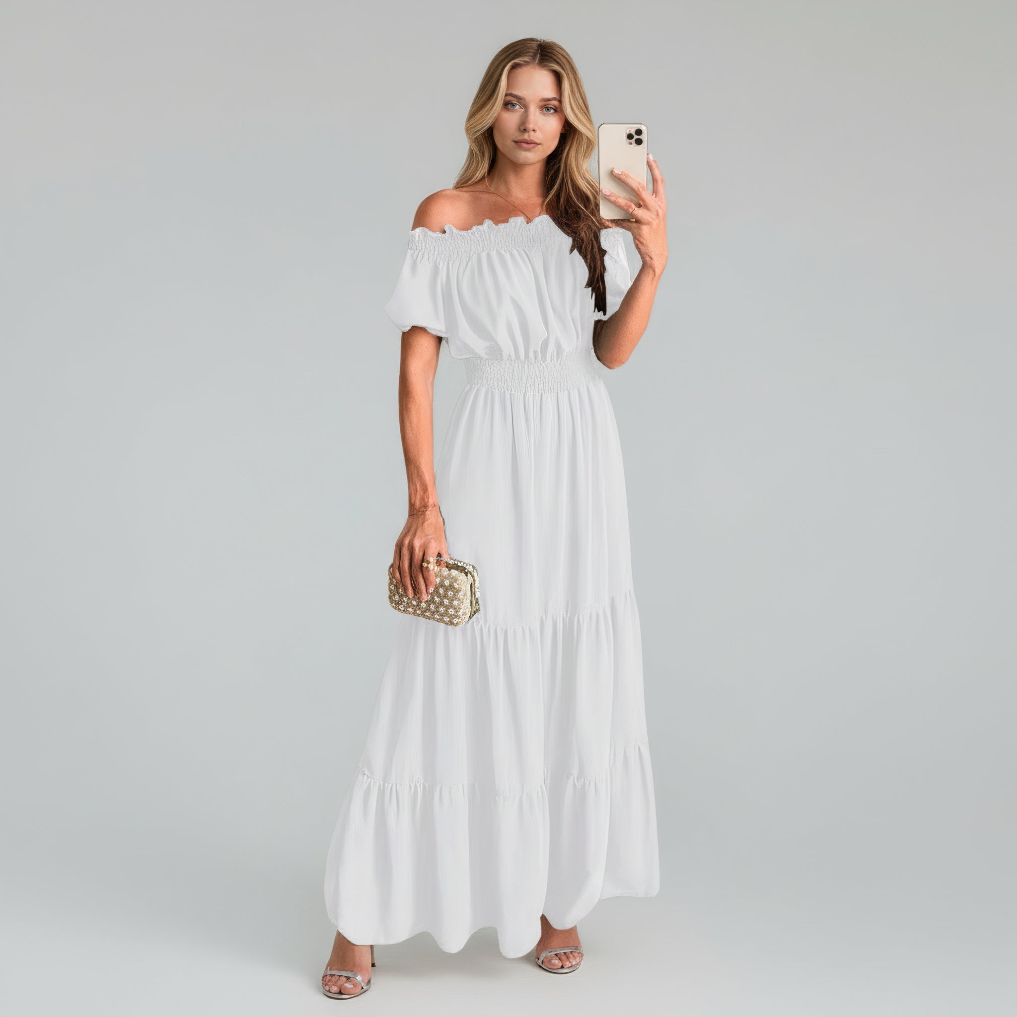 Off-Shoulder Maxi Dress – Flattering Style for Summer Outings