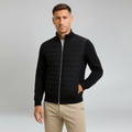 Hybrid Jacket with Knitted Sleeves