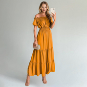 Off-Shoulder Maxi Dress – Flattering Style for Summer Outings