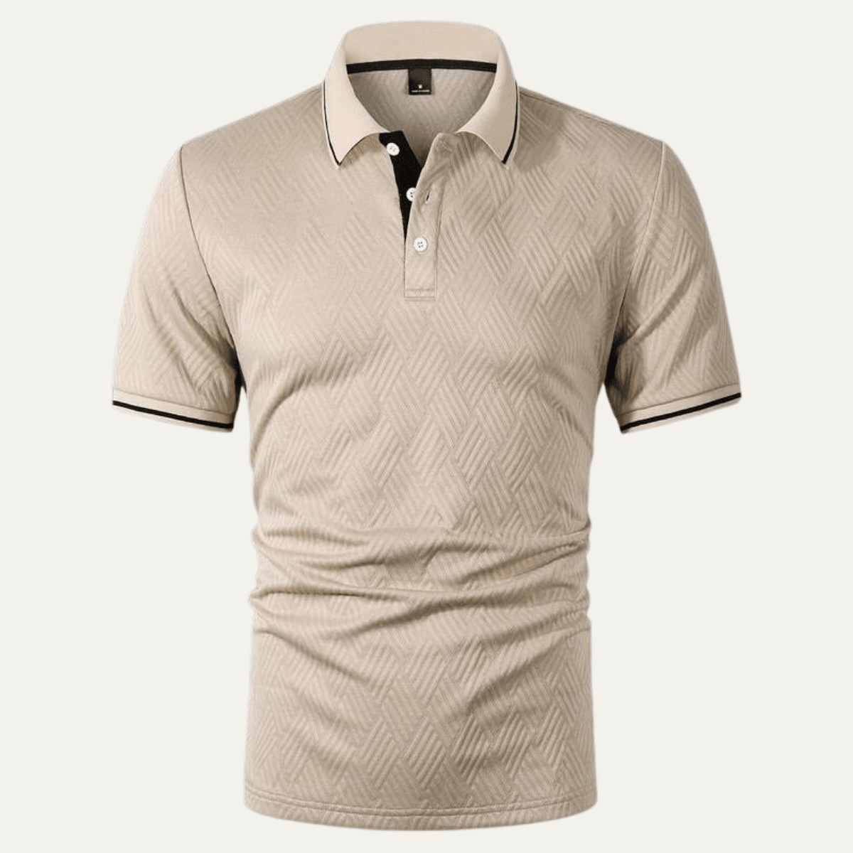 Apricot Textured Polo Shirt - Montford & Co