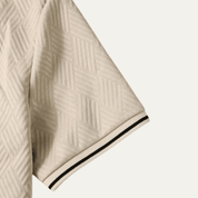 Apricot Textured Polo Shirt - Montford & Co