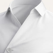 Asymmetrical Button Business Shirt - Montford & Co