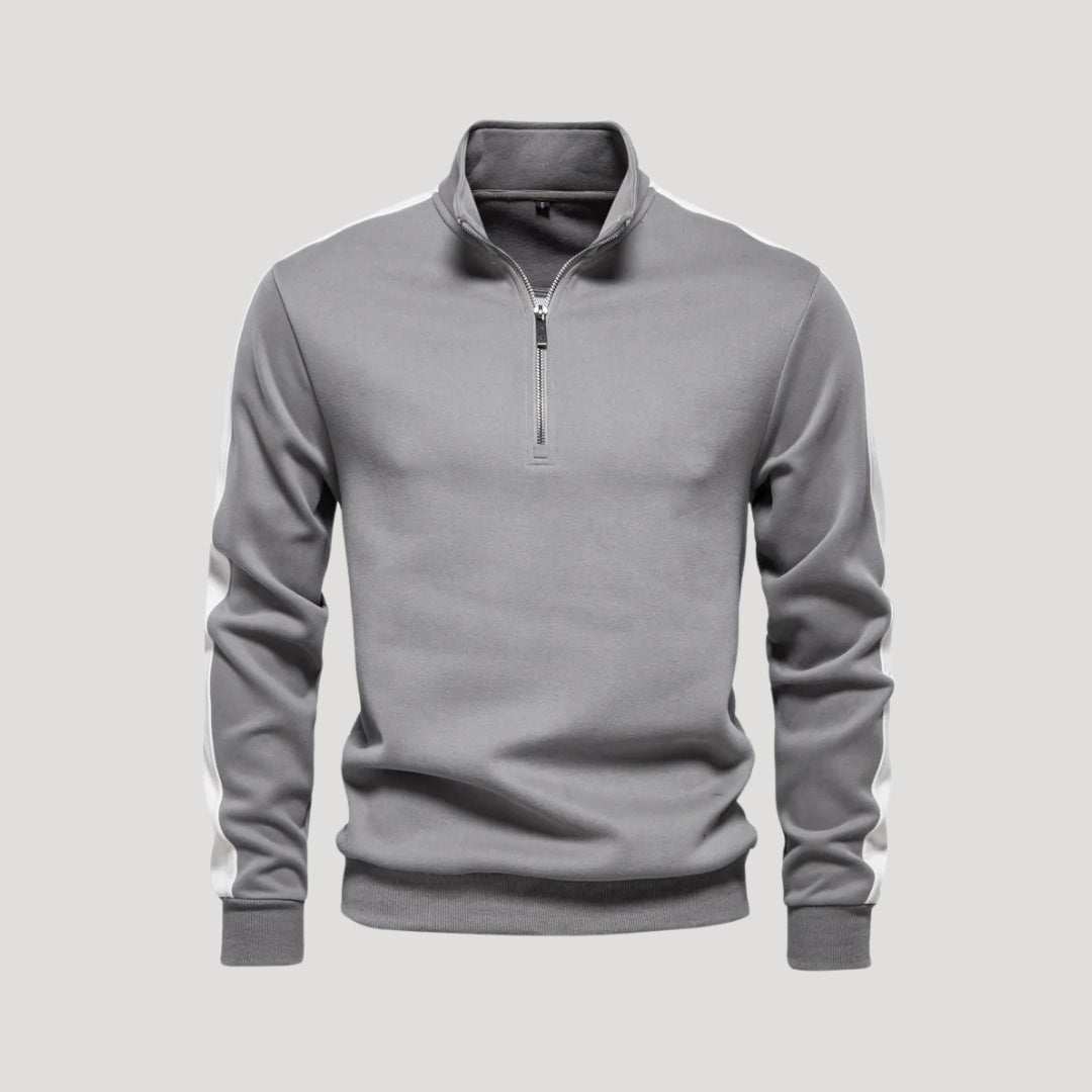 Athletic Fit Quarter Zip Sweatshirt - Montford & Co