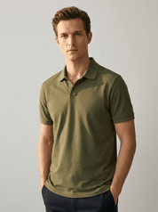 Bottom – Mens – All Season – 100% Cotton Short - sleeved POLO Shirt – Montford Co - Montford & Co