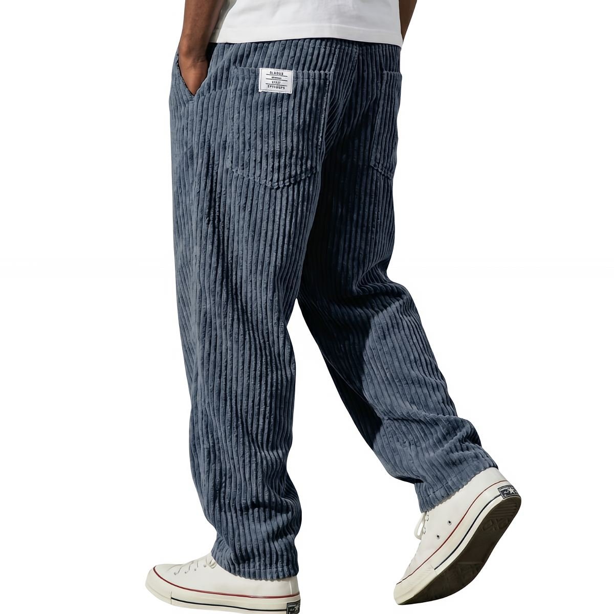 Bottom – Mens – All Season – Corduroy Broek met Elastische Taille – Montford Co - Montford & Co