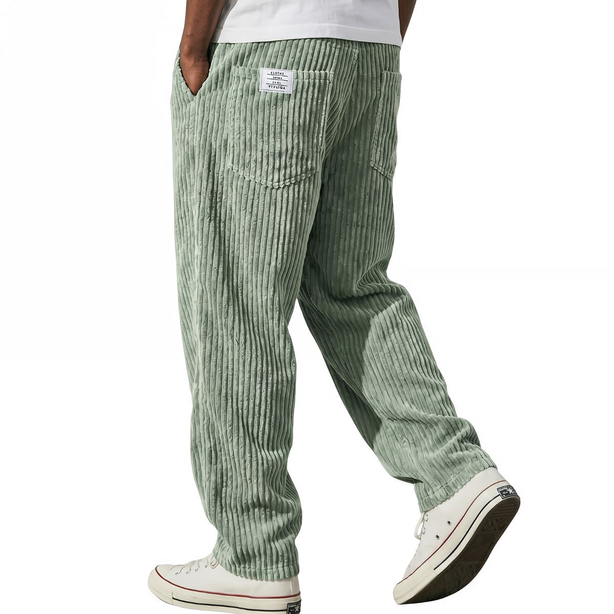 Bottom – Mens – All Season – Corduroy Broek met Elastische Taille – Montford Co - Montford & Co