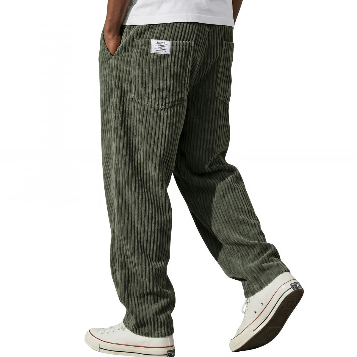 Bottom – Mens – All Season – Corduroy Broek met Elastische Taille – Montford Co - Montford & Co