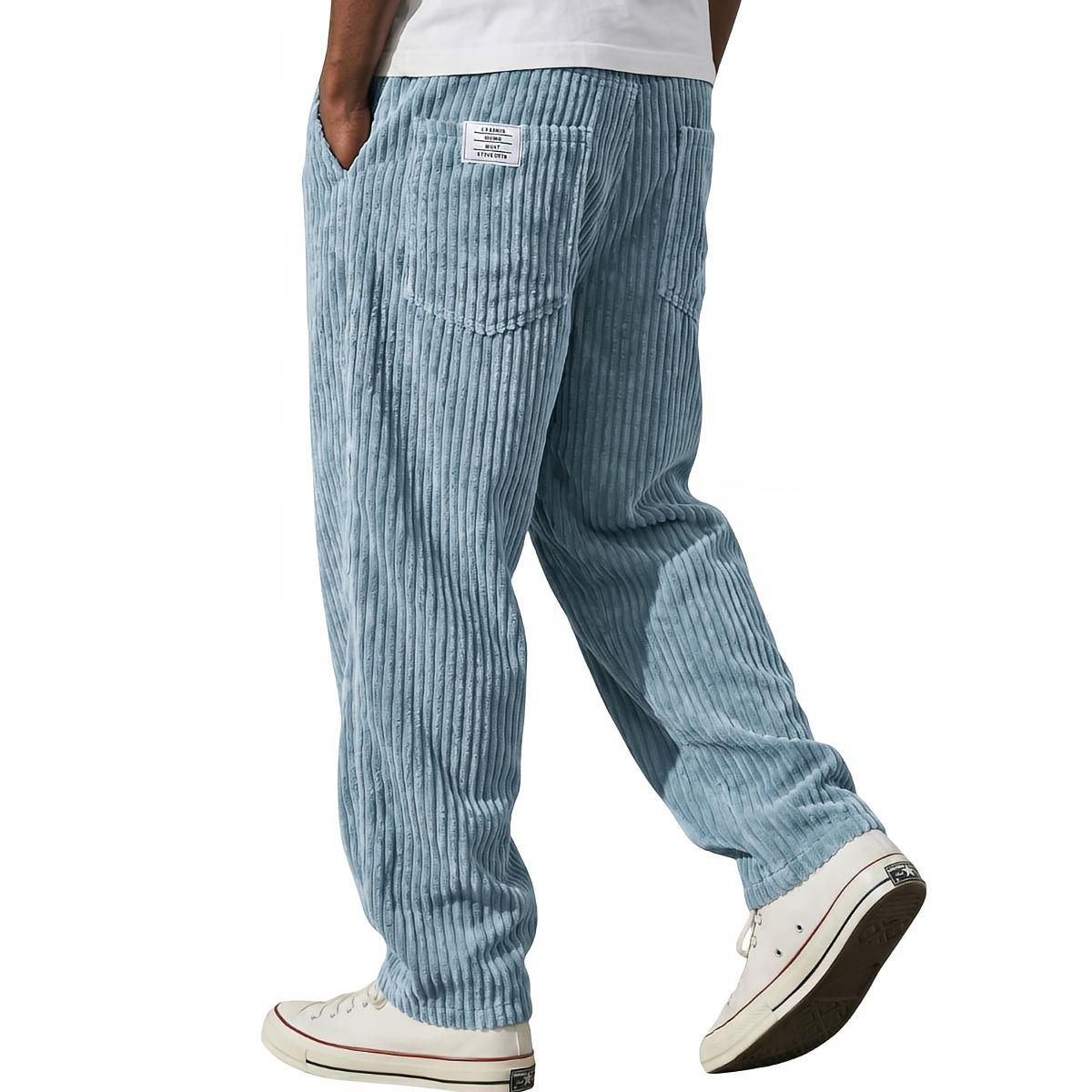 Bottom – Mens – All Season – Corduroy Broek met Elastische Taille – Montford Co - Montford & Co