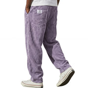 Bottom – Mens – All Season – Corduroy Broek met Elastische Taille – Montford Co - Montford & Co