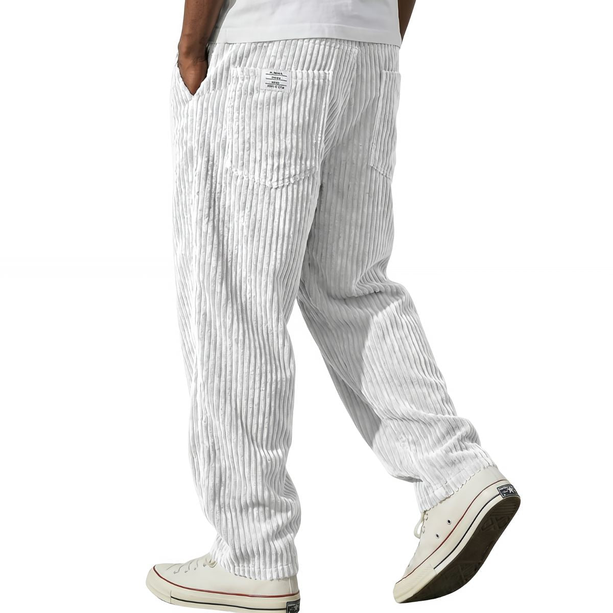 Bottom – Mens – All Season – Corduroy Broek met Elastische Taille – Montford Co - Montford & Co