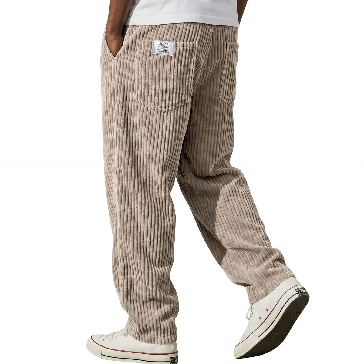 Bottom – Mens – All Season – Corduroy Broek met Elastische Taille – Montford Co - Montford & Co