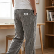 Bottom – Mens – All Season – Corduroy Broek met Elastische Taille – Montford Co - Montford & Co