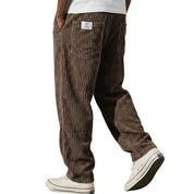 Bottom – Mens – All Season – Corduroy Broek met Elastische Taille – Montford Co - Montford & Co