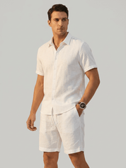 Bottom – Mens – All Season – Plus Size Vintage Stand Pocket Cotton Shorts – Montford Co - Montford & Co