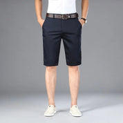 Bottom – Mens – Spring &amp; Summer – Casual Straight Elastic Shorts – Montford Co - Montford & Co