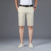 Bottom – Mens – Spring &amp; Summer – Casual Straight Elastic Shorts – Montford Co - Montford & Co