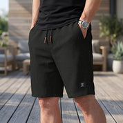 Bottom – Mens – Spring & Summer – Comfortabele Korte Broek met Elastische Taille – Montford Co - Montford & Co