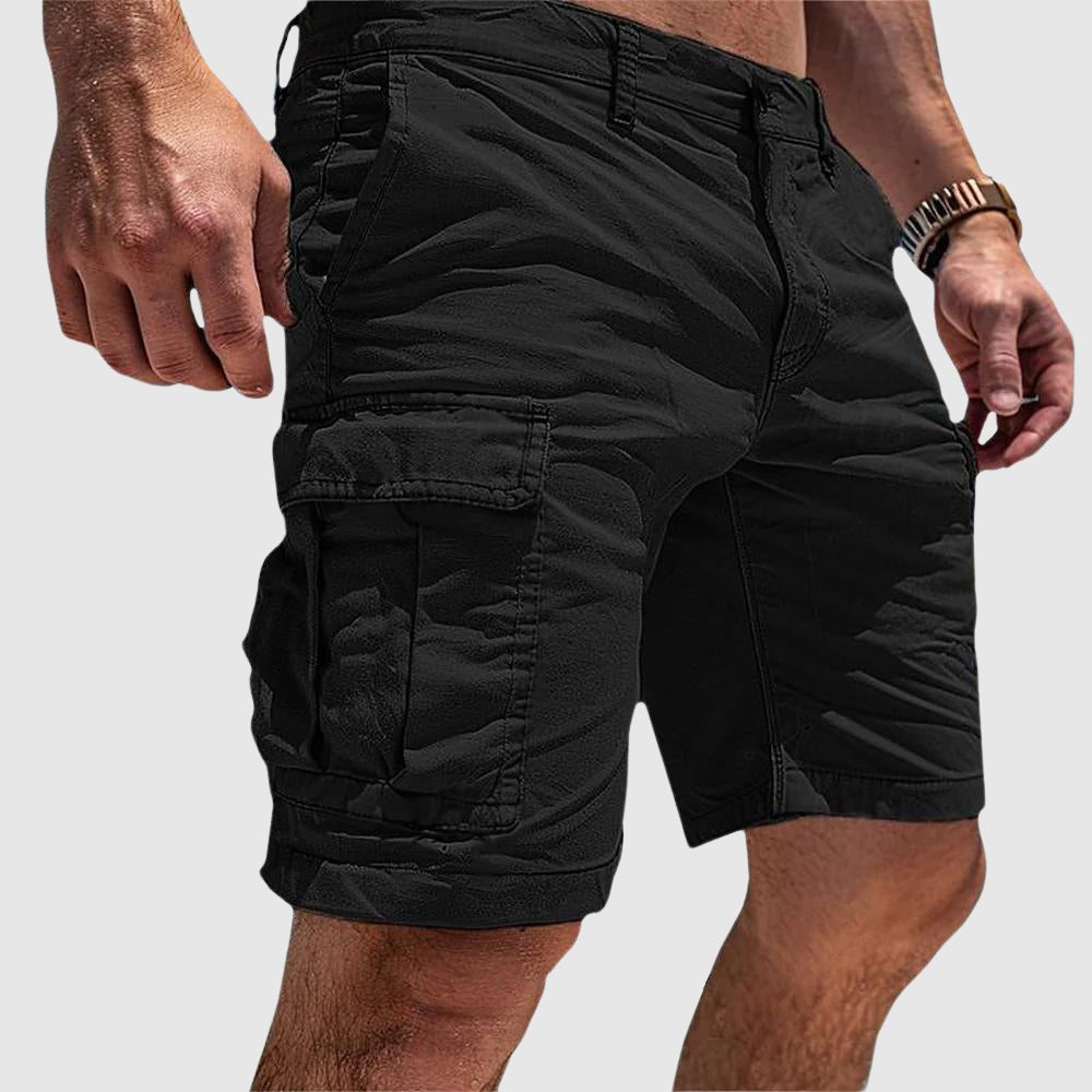 Bottom – Mens – Spring & Summer – Heren Cargo Korte Broek met Praktische Zakken – Montford Co - Montford & Co