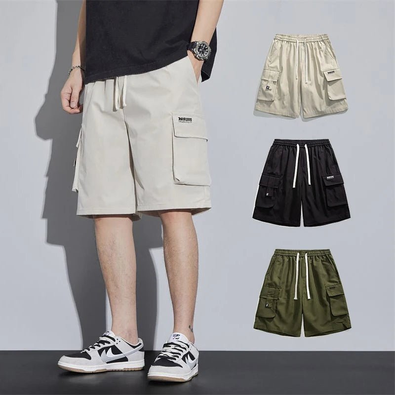 Bottom – Mens – Spring & Summer – Men's Cargo Shorts with Multi - Pockets – Montford Co - Montford & Co