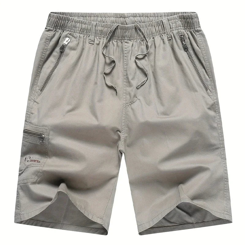 Bottom – Mens – Spring & Summer – Mens Cargo Shorts with Zipper Pockets – Montford Co - Montford & Co