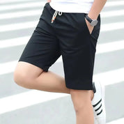 Bottom – Mens – Spring & Summer – Men's Cotton Solid Color Shorts – Montford Co - Montford & Co