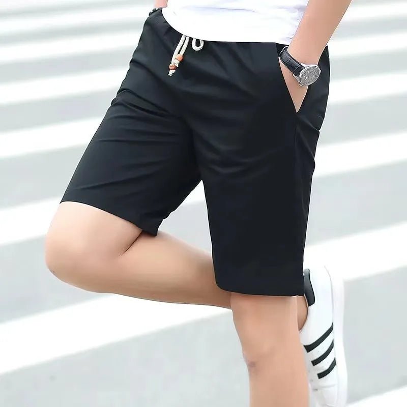 Bottom – Mens – Spring & Summer – Men's Cotton Solid Color Shorts – Montford Co - Montford & Co