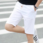 Bottom – Mens – Spring & Summer – Men's Cotton Solid Color Shorts – Montford Co - Montford & Co