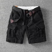 Bottom – Mens – Spring & Summer – Men's White Camouflage Cargo Shorts – Montford Co - Montford & Co
