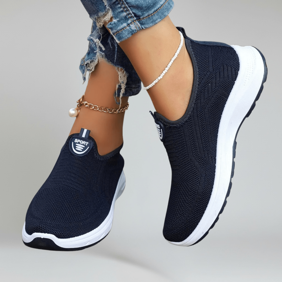Breathable Slip - On Sneakers - Montford & Co