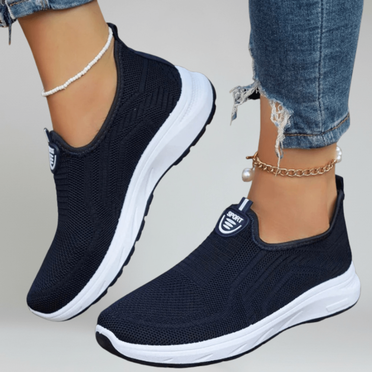 Breathable Slip - On Sneakers - Montford & Co
