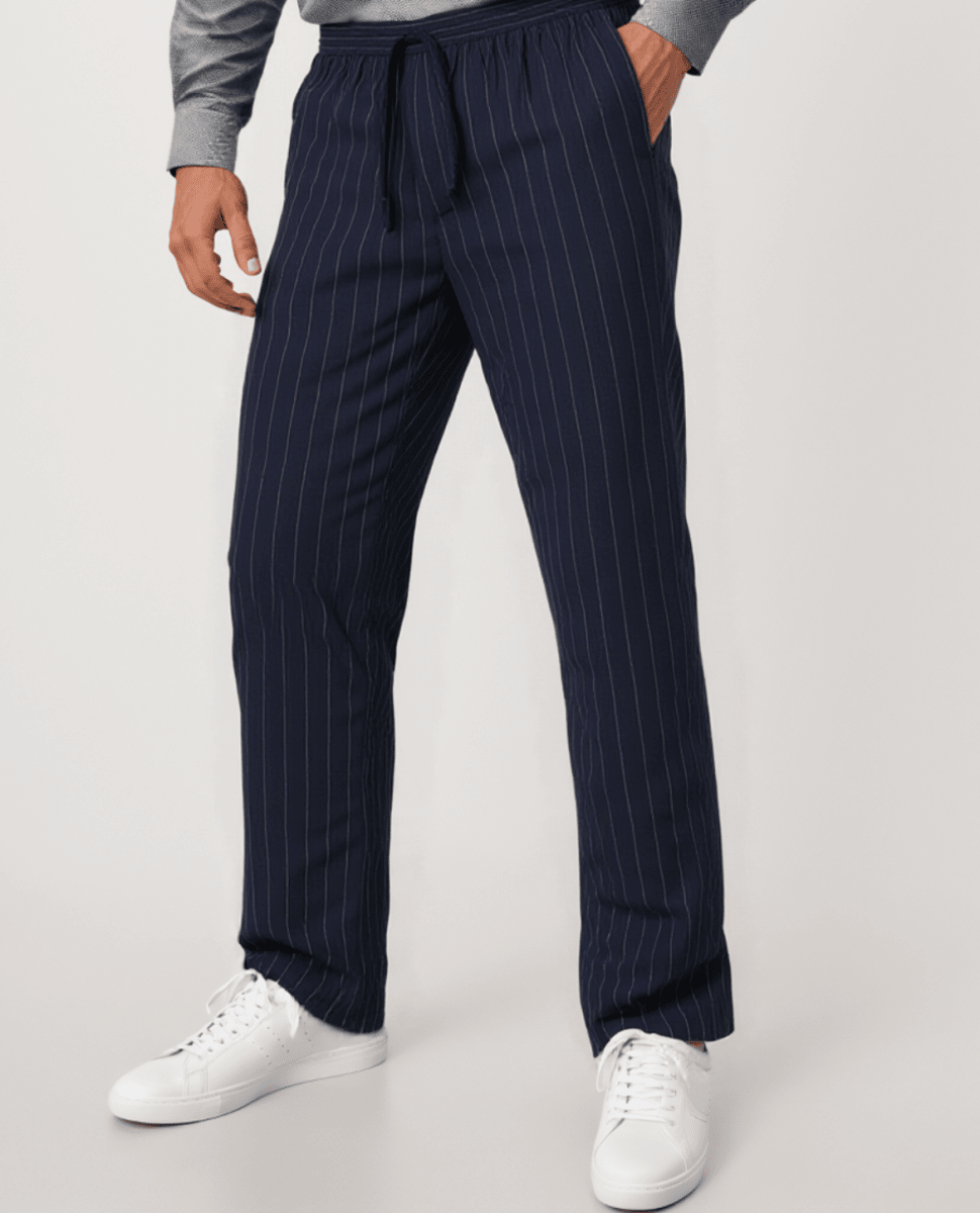 Breathable Striped Trousers - Montford & Co