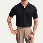 Business Casual Knitted Polo Shirt - Montford & Co