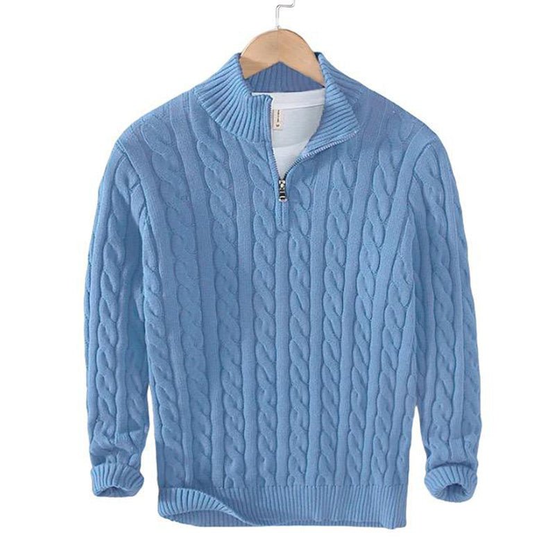 Cable Zip Sweater Trousers Set - Montford & Co