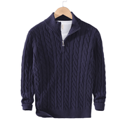 Cable Zip Sweater Trousers Set - Montford & Co