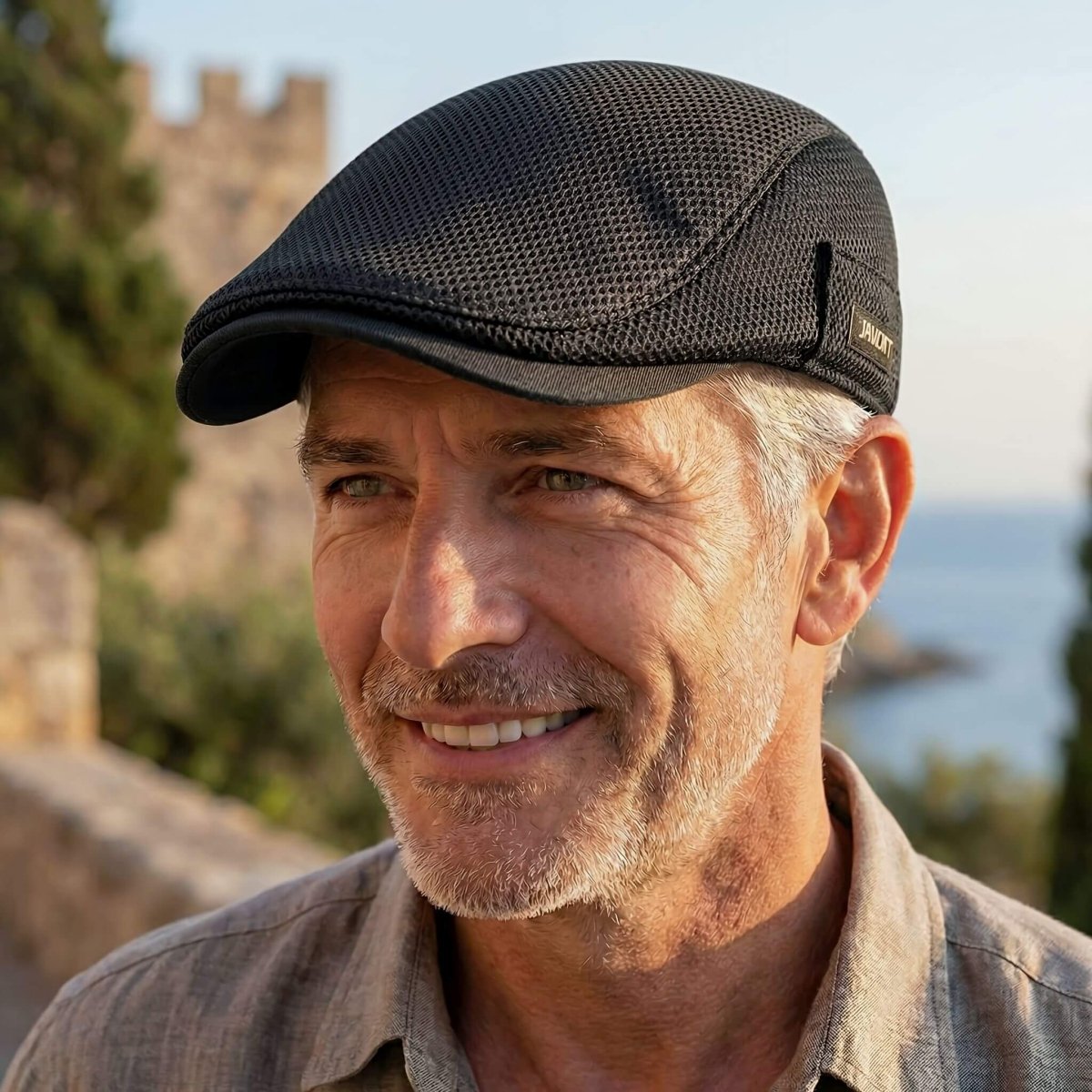 Cap – Mens – Spring &amp; Summer – Casual Platte Pet met Mesh - Ontwerp – Montford Co - Montford & Co