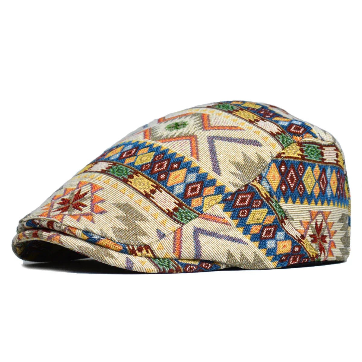 Cap – Unisex – All Season – Kleurrijke Retro Flatcap – Montford Co - Montford & Co