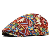 Cap – Unisex – All Season – Kleurrijke Retro Flatcap – Montford Co - Montford & Co