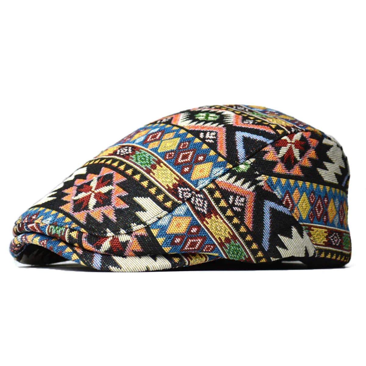 Cap – Unisex – All Season – Kleurrijke Retro Flatcap – Montford Co - Montford & Co