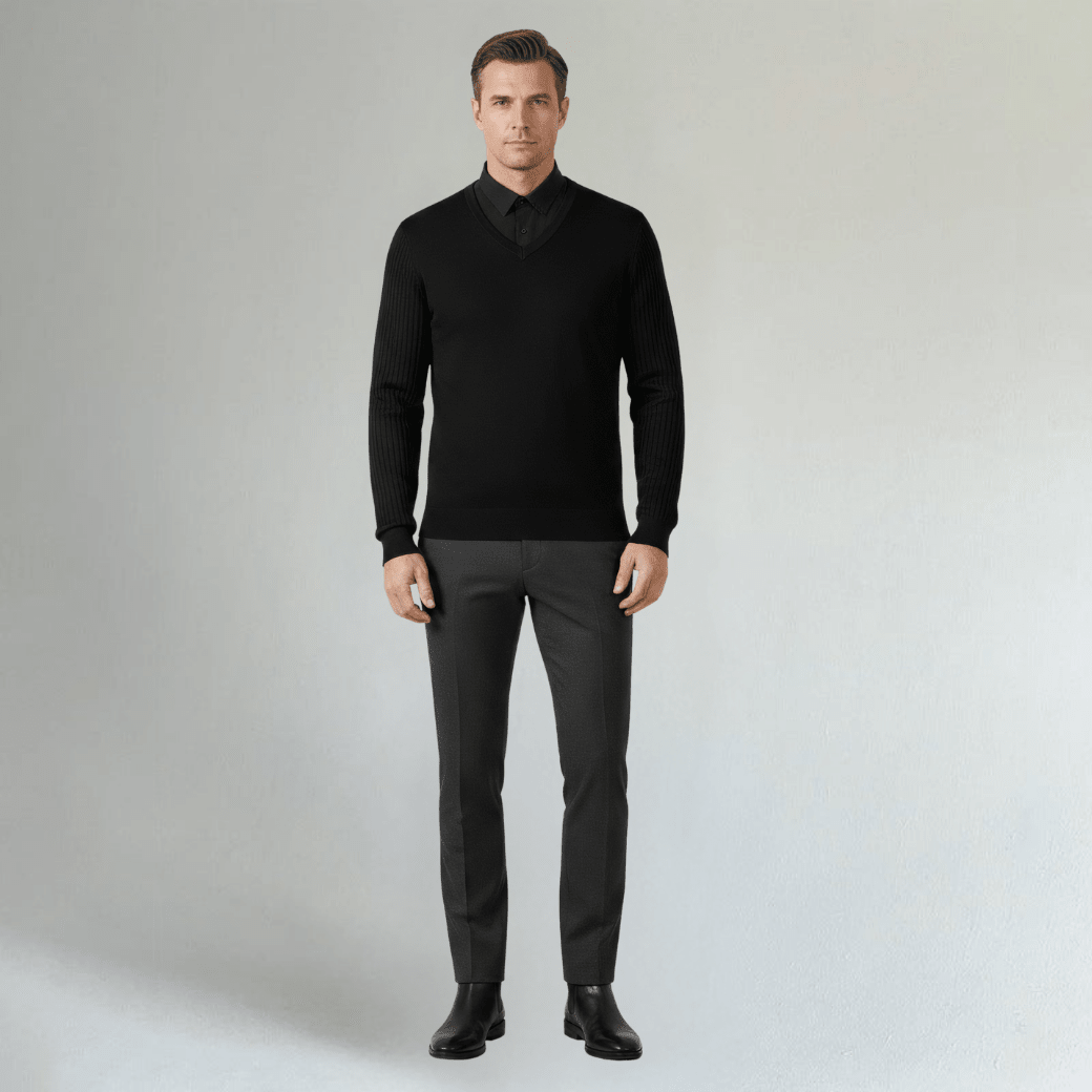 Casual Business Knit Polo Shirt - Montford & Co