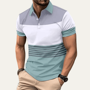 Casual Colour Block Polo Shirt - Montford & Co