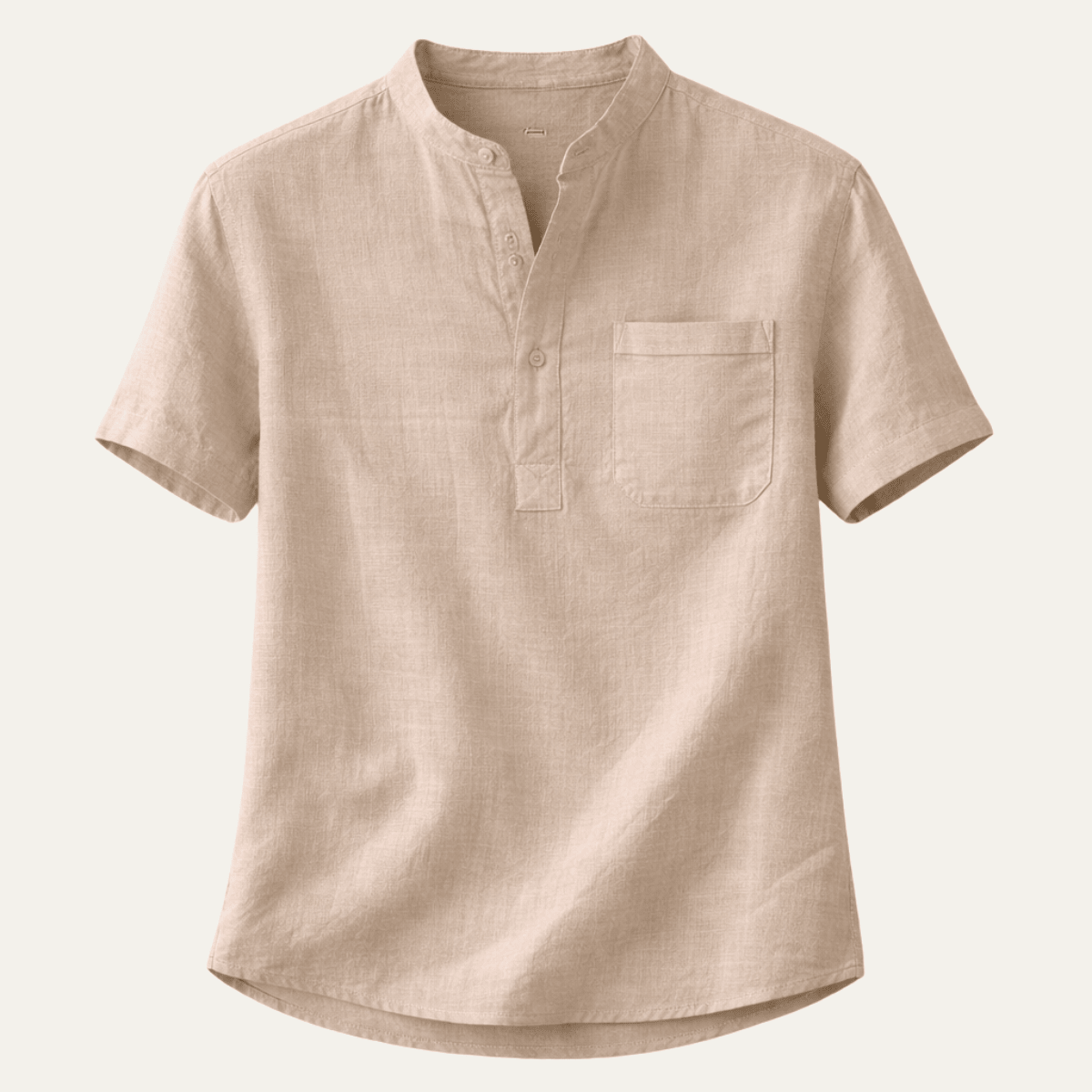 Casual Cotton Linen Henley Shirts - Montford & Co