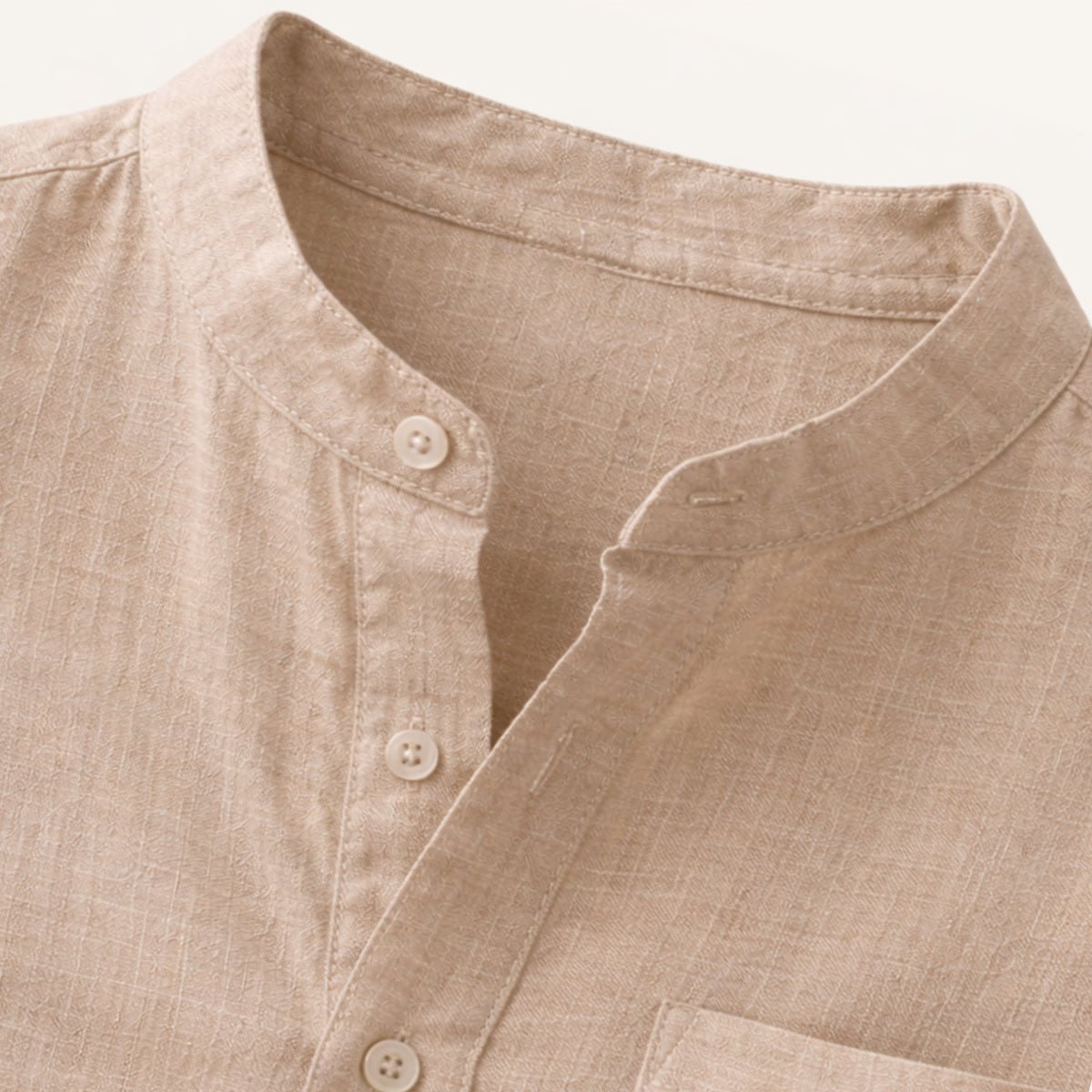 Casual Cotton Linen Henley Shirts - Montford & Co