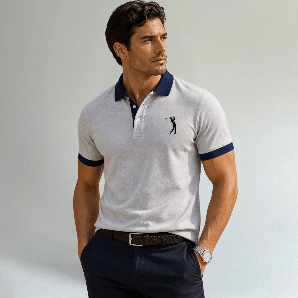 Casual Printed Golf Polo Shirt - Montford & Co