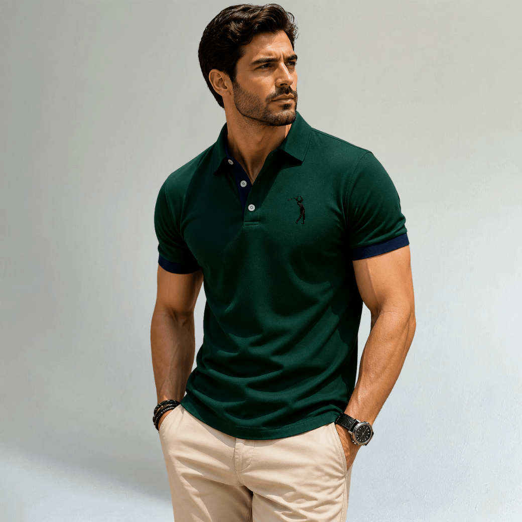 Casual Printed Golf Polo Shirt - Montford & Co