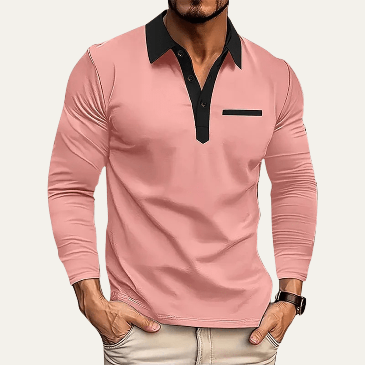 Casual Slim Fit Polo Sweater - Montford & Co