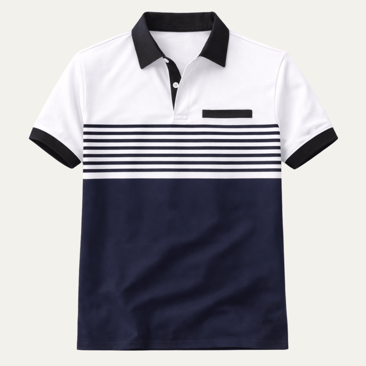 Casual Slim Fit Striped Polo Shirt - Montford & Co