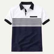 Casual Slim Fit Striped Polo Shirt - Montford & Co