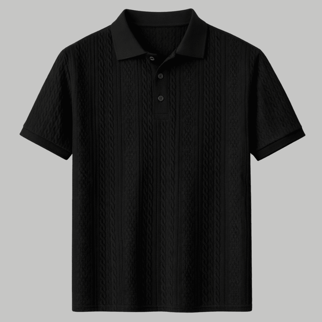Casual Textured Polo Shirt - Montford & Co